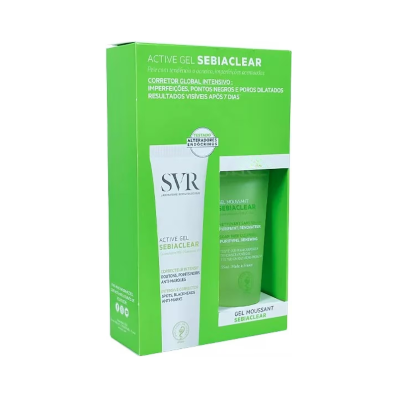 SVR Sebiaclear Active Gel 40ml + SVR Sebiaclear Gel Moussant 50ml