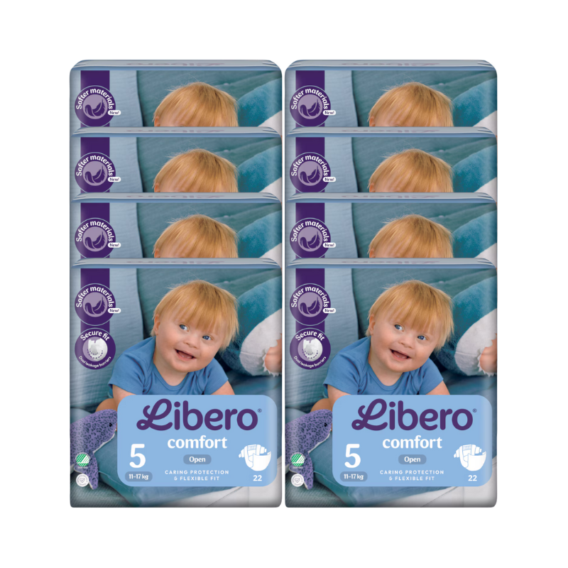Libero Comfort 5 22 Pañales Pack de 8 unidades