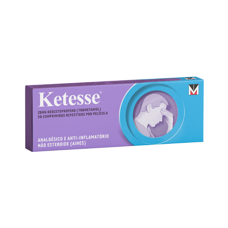 Ketesse 25mg 20 comprimidos