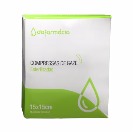 Dafarmácia Compressas de Gaze Esterilizadas 15x15cm 10 unidades