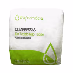 Dafarmácia Compressas De Tecido Não Tecido 10x10cm 100 unidades