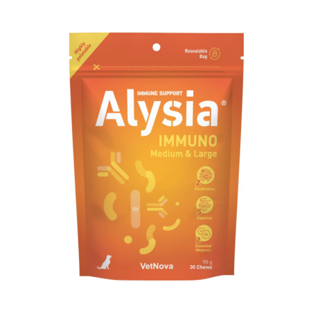 Alysia Immuno Medium & Large 30 comprimidos mastigáveis
