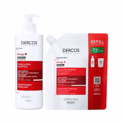Dercos Energy+ Champô Estimulante 400ml + Recarga