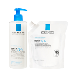 La Roche-Posay Lipikar Syndet AP+ Lipid-Replenishing Cleansing Oil 400ml + Refill