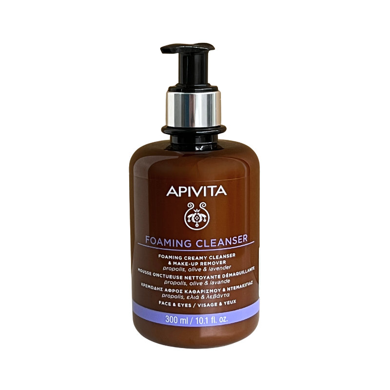 Apivita Foaming Cleanser Espuma de Limpeza Cremosa Desmaquilhante 300ml
