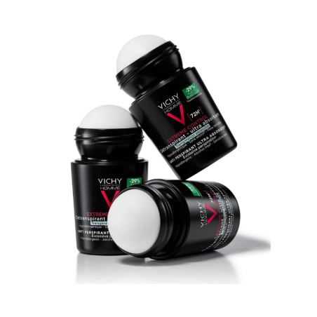 Vichy Homme Extreme Control Antiperspirant 72h Roll-On 2x50ml