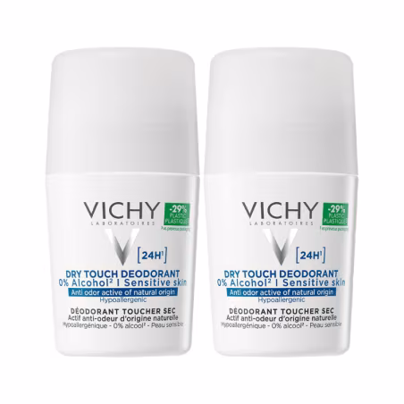 Vichy Desodorizante 24H Toque Seco Roll-On 2x50ml