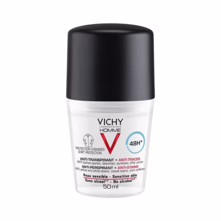 Vichy Homme Déodorant 48h Anti-Transpirant Anti-Taches 50ml