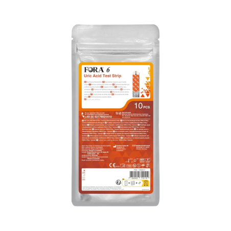 Fora 6 Uric Acid Teste 10 tiras