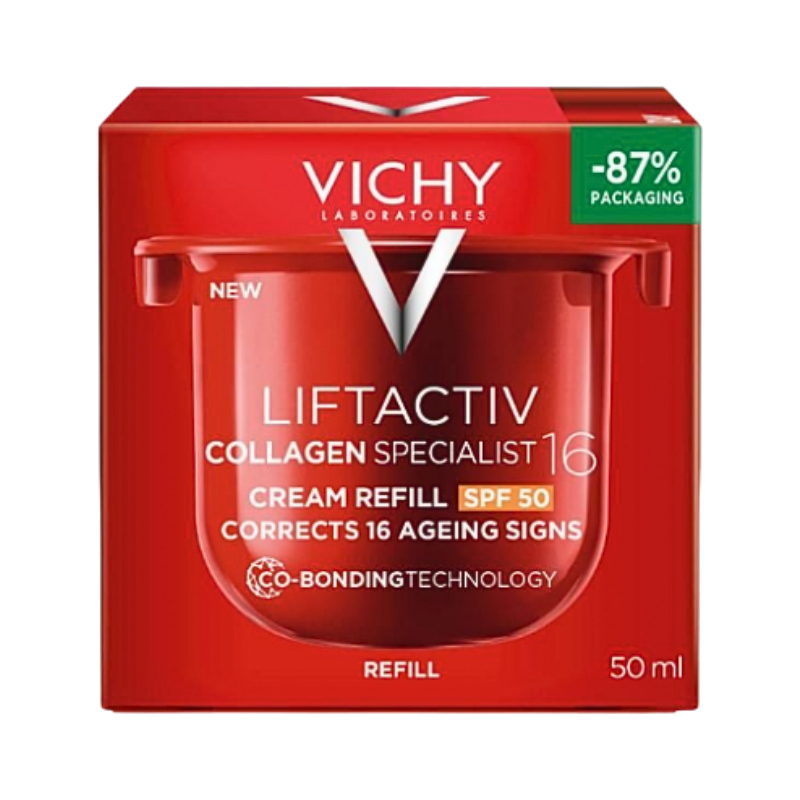 Vichy Liftactiv Collagen Specialist 16 Creme FPS50 Recarga 50ml