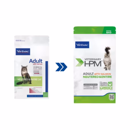Virbac Veterinary HPM Adult Neutered & Entire Gato Salmón 7kg