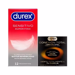 Durex Sensitivo Super Fino + Conexión Total Pack