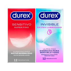 Durex Sensitive Super Mince + Invisible Extra Lubrifié Pack