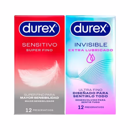Durex Sensitive Super Mince + Invisible Extra Lubrifié Pack