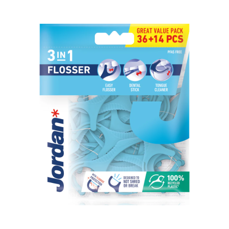 Jordan 3-in-1 Dental Floss 36 units