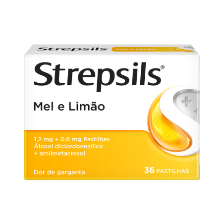 Strepsils Mel e Limão 36 pastilhas