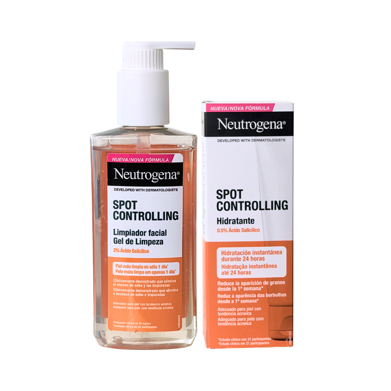 Neutrogena Spot Controlling Gel de Limpeza + Hidratante Pack
