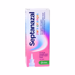 Septanazal Crianças 0.5mg/ml+50mg/ml Solução para Pulverização Nasal 10ml
