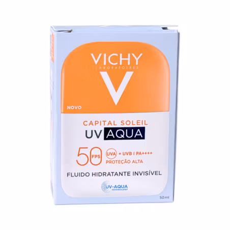 Vichy Capital Soleil UV Aqua Fluido Hidratante Invisível FPS50 50ml