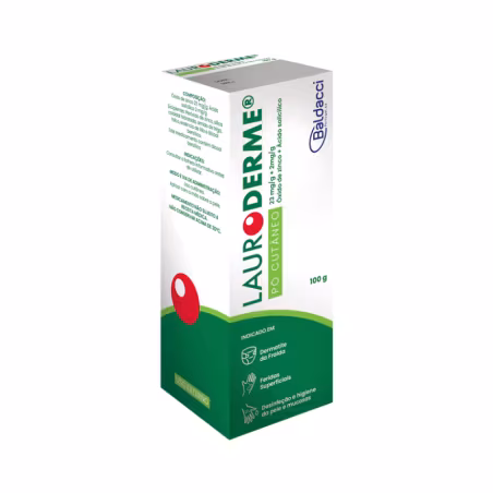 Lauroderme 23mg/g + 2mg/g Pó Cutâneo 100g