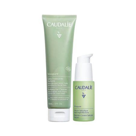 Caudalie Vinopure Gelée Nettoyante + Sérum Anti-imperfections Pack