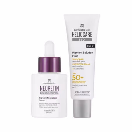 Neoretin Discrom Control Sérum + Heliocare 360º FPS50+ Fluido Pack