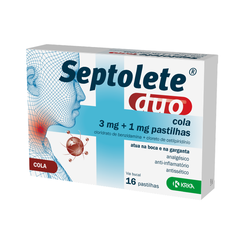 Septolete Duo 3 mg + 1 mg Cola 16 comprimés