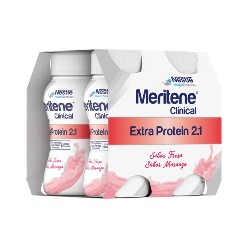 Meritene Extra Protein 2.1 Strawberry 4x200ml