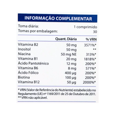 Absorvit Complexe B 30 comprimés