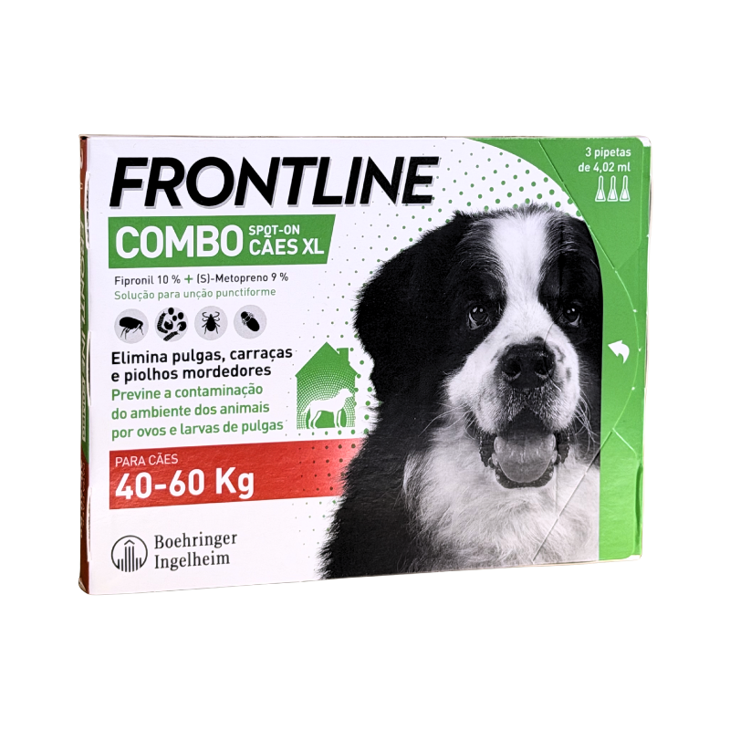 Frontline Combo Cão +40kg 3 pipetas