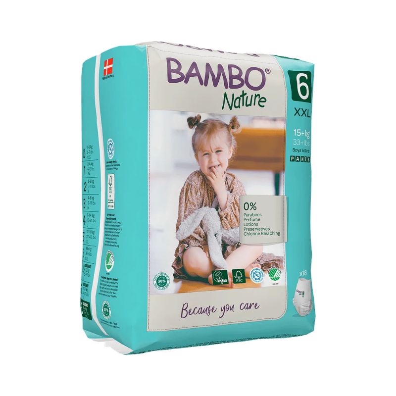 Bambo Nature 6 Fralda Cueca 18 unidades