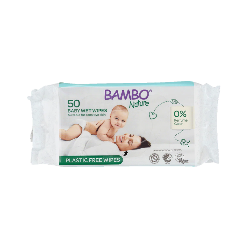Bambo Nature Premium Wipes 50 units