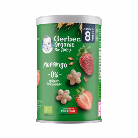 Gerber Organic Puffs Fresa 8m+ 35g