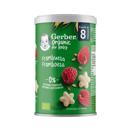 Gerber Organic Puffs Framboesa 8m+ 35g