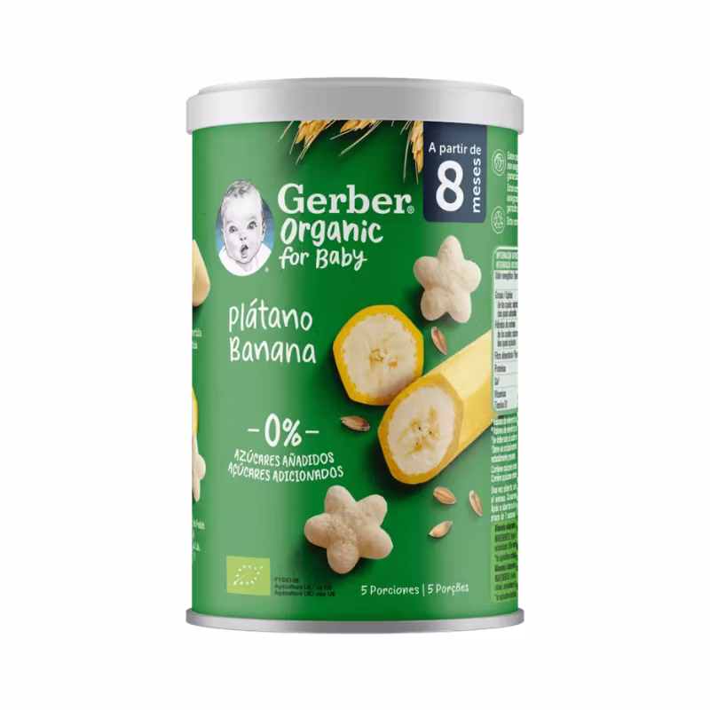 Gerber Organic Puffs Banane 8m+ 35g