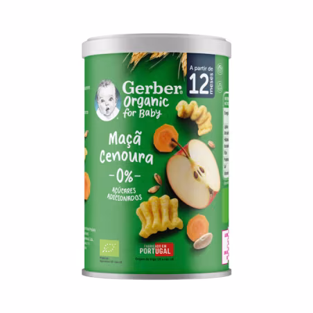 Gerber Organic Puffs Pomme et Carotte 12m+ 35g