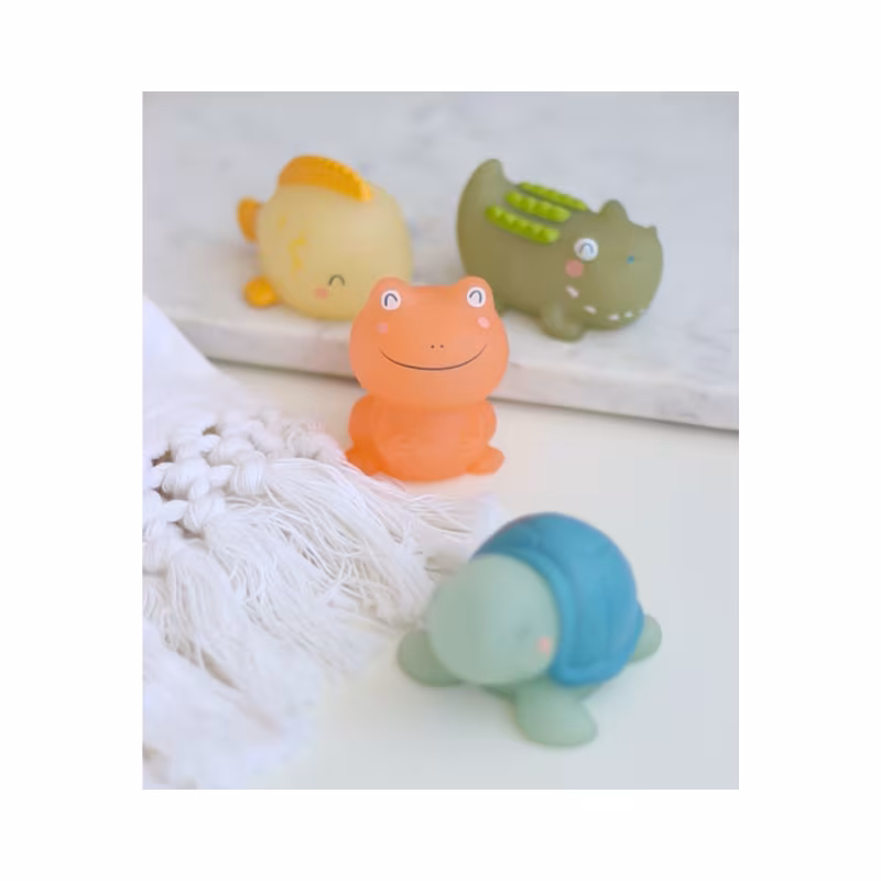 Saro Tropicool Juguetes de Baño Termosensibles 4 unidades