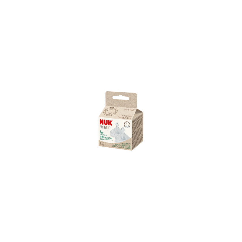 Nuk For Nature Silicone Teat L 2 units