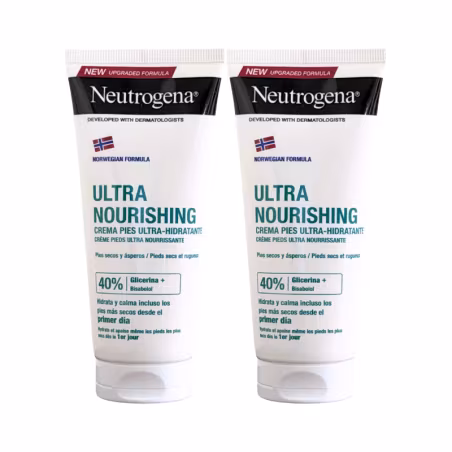 Neutrogena Ultra Nourishing Crème Pieds Nutrition Intense 2x100ml