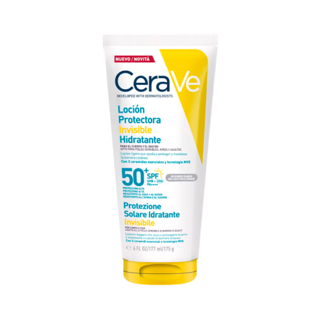 CeraVe Lait Solaire Invisible Hydratant SPF50+ 177ml