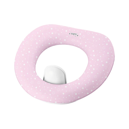 Saro Réducteur de Siège de Toilette Souple Rose