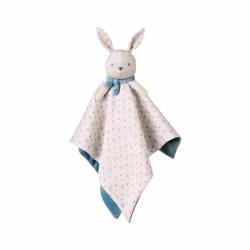 Saro Cotton Bunnies Doudou Azul