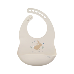 Saro Party Babero de Silicona Cotton Bunnies