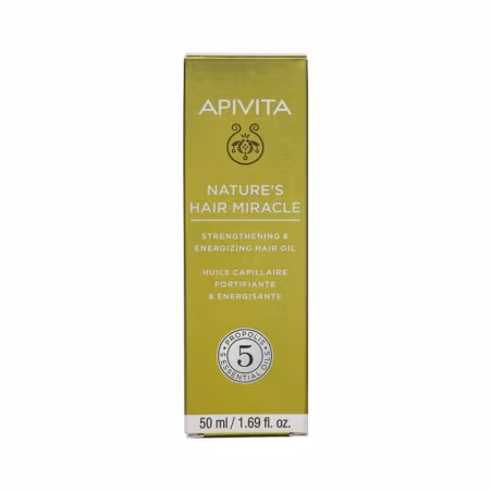 Apivita Nature's Hair Miracle Huile Capillaire Fortifiante et Énergisante 50ml
