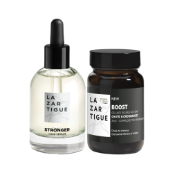 Lazartigue Stronger Strengthening Hair Serum + Boost Pack