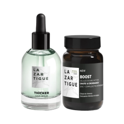 Lazartigue Thicker Densifying Hair Serum + Boost Pack