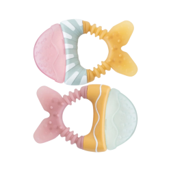 Saro Little Fish Teethers Pink 2 units