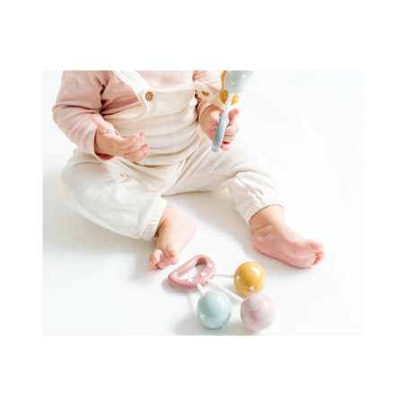 Saro Mon Premier Hochet Vintage Rose
