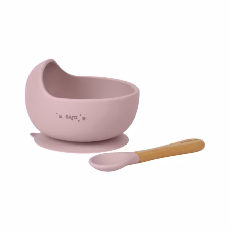 Saro Nordic Wave Set de Alimentação Rosa