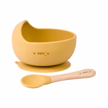 Saro Nordic Wave Set de Alimentación Mostaza